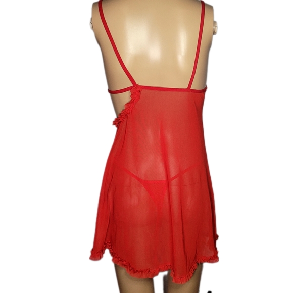 Babydoll lingerie sexy women size M Color Red Buy 2, get the third one free - Picture 5 of 6
